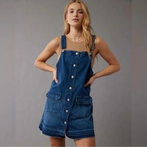 American Eagle Outfitters Blue Denim Mini Dress